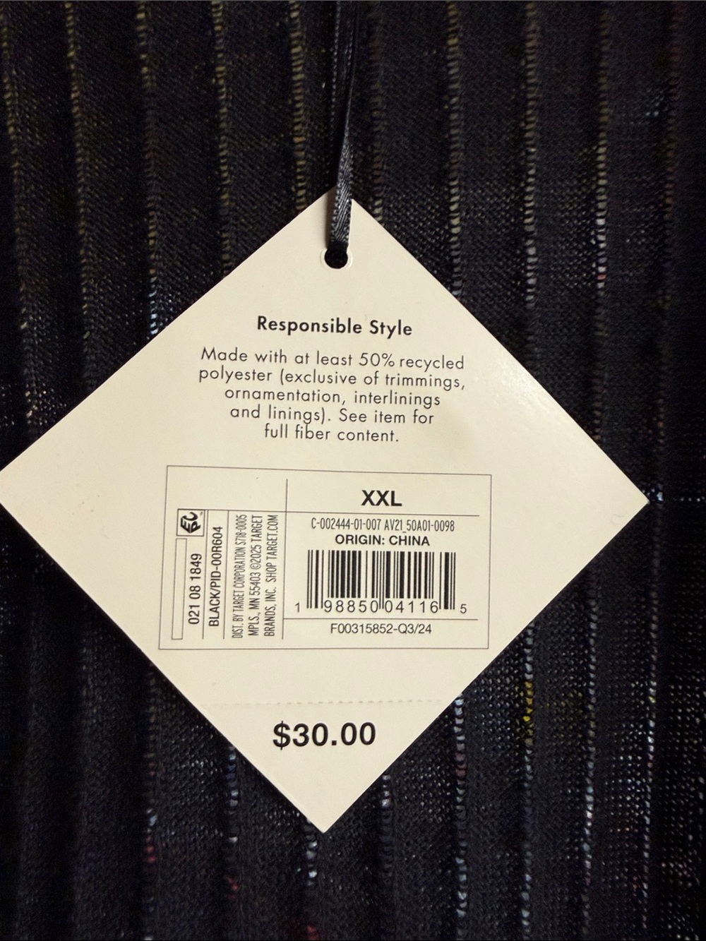 Ava & Viv Black Ribbed Open-Front Cardigan Sweater - Picture 2 of 2